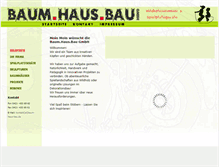 Tablet Screenshot of baum-haus-bau.de